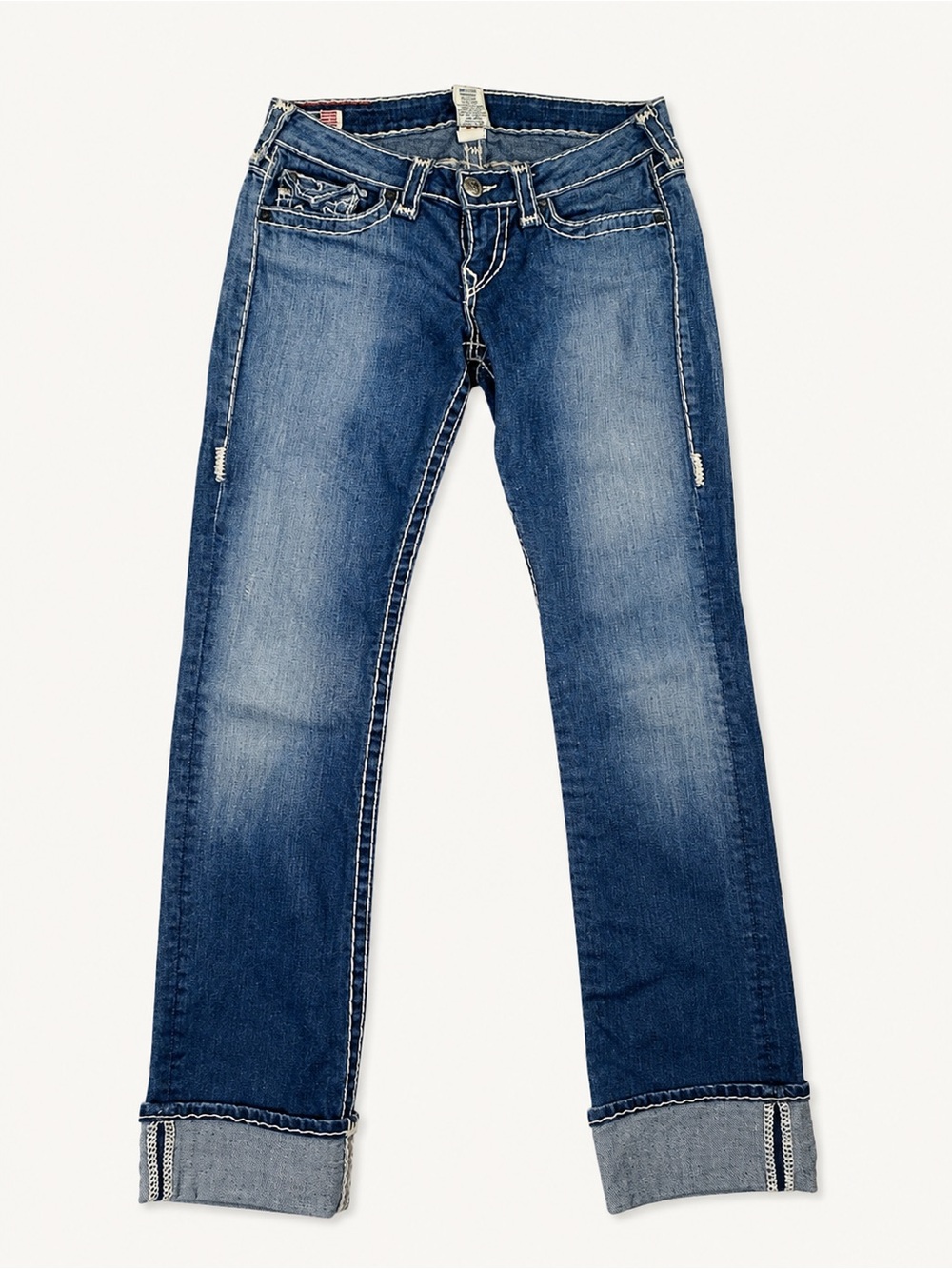 True Religion Billy Super T Womens Jeans 28 Low Rise Bootcut Y2K USA Made